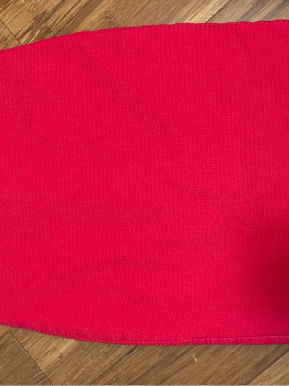 Ann Taylor Bright Red Mini Skirt - Sleek Knit